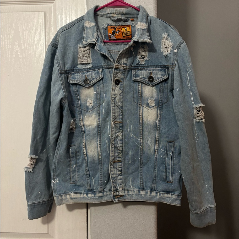 Distressed Denim Jacket - Picture 3 of 4